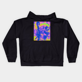 Neon Skulls Kids Hoodie